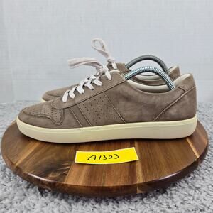 Hotter Womens 9.5 Swerve Slim Brown Suede Casual Lace Up Daily Comfort Sneaker